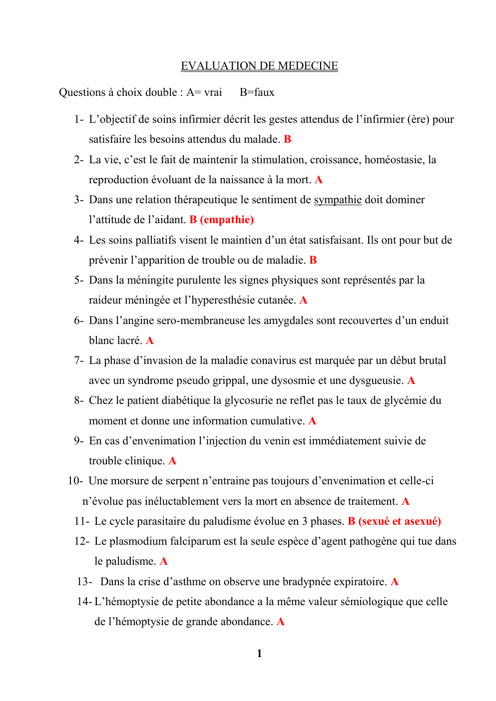 Prévisualisation du document Evolution de la medecine