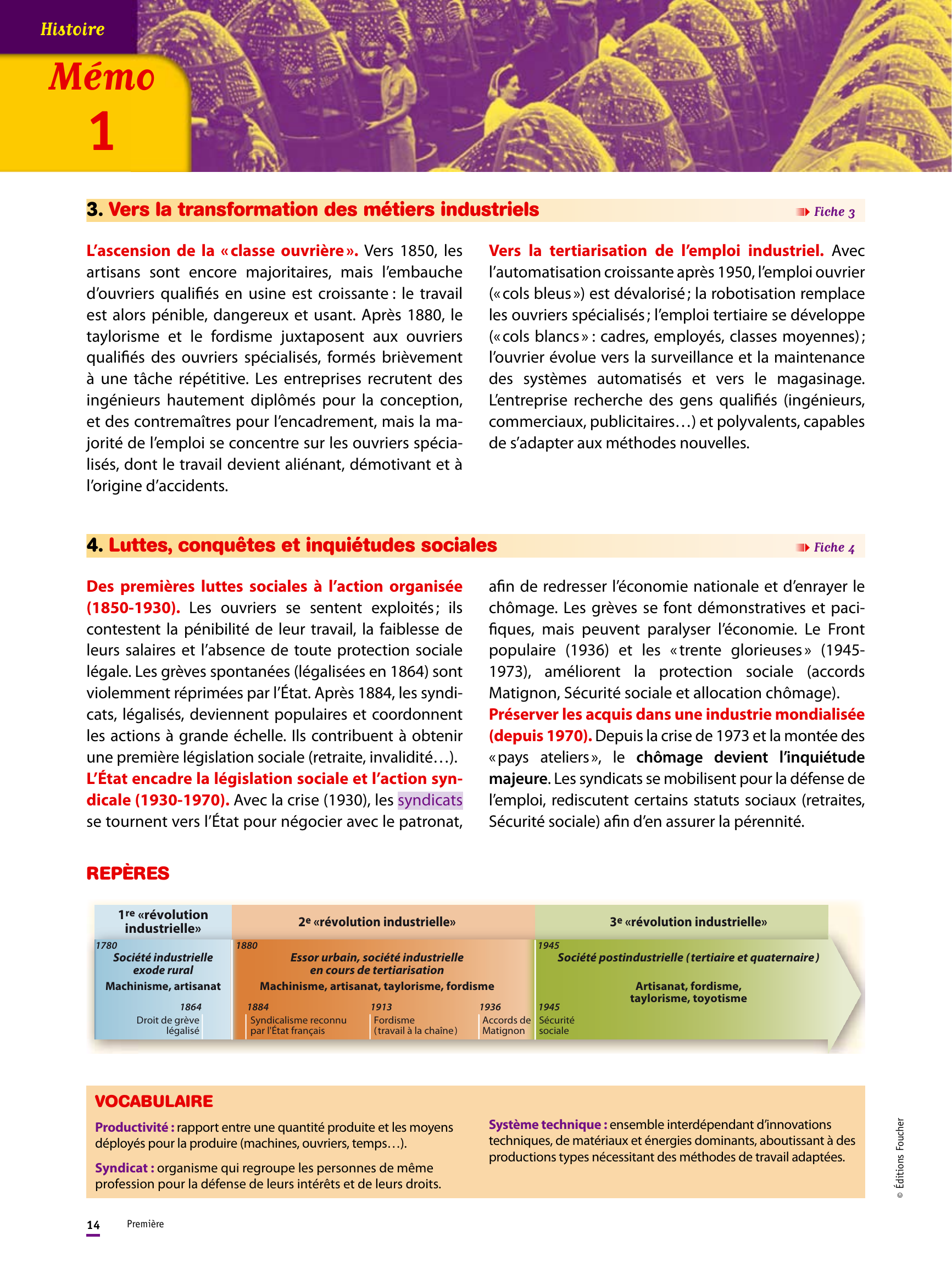 Prévisualisation du document Evolution du travail