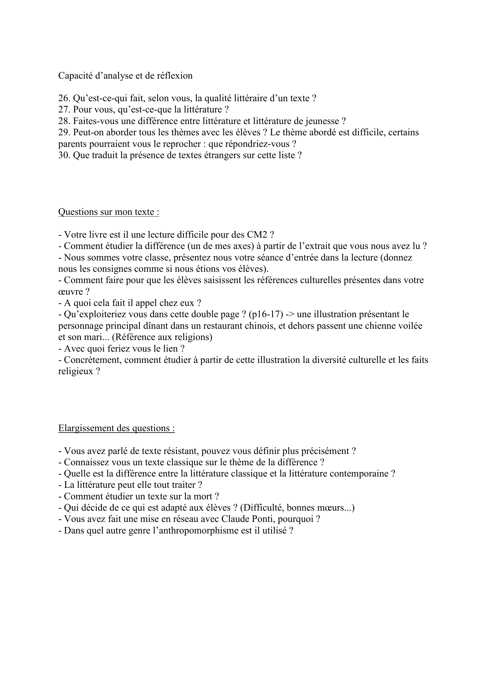 Prévisualisation du document EXEMPLE DE QUESTIONS DE JURY
Fiche construite par Sylvain
Sylvain.