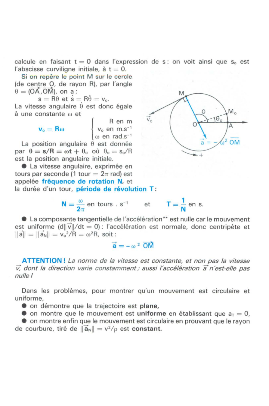 Prévisualisation du document EXEMPLES DE MOUVEMENTS RECTILIGNES - MOUVEMENT CIRCULAIRE ET UNIFORME