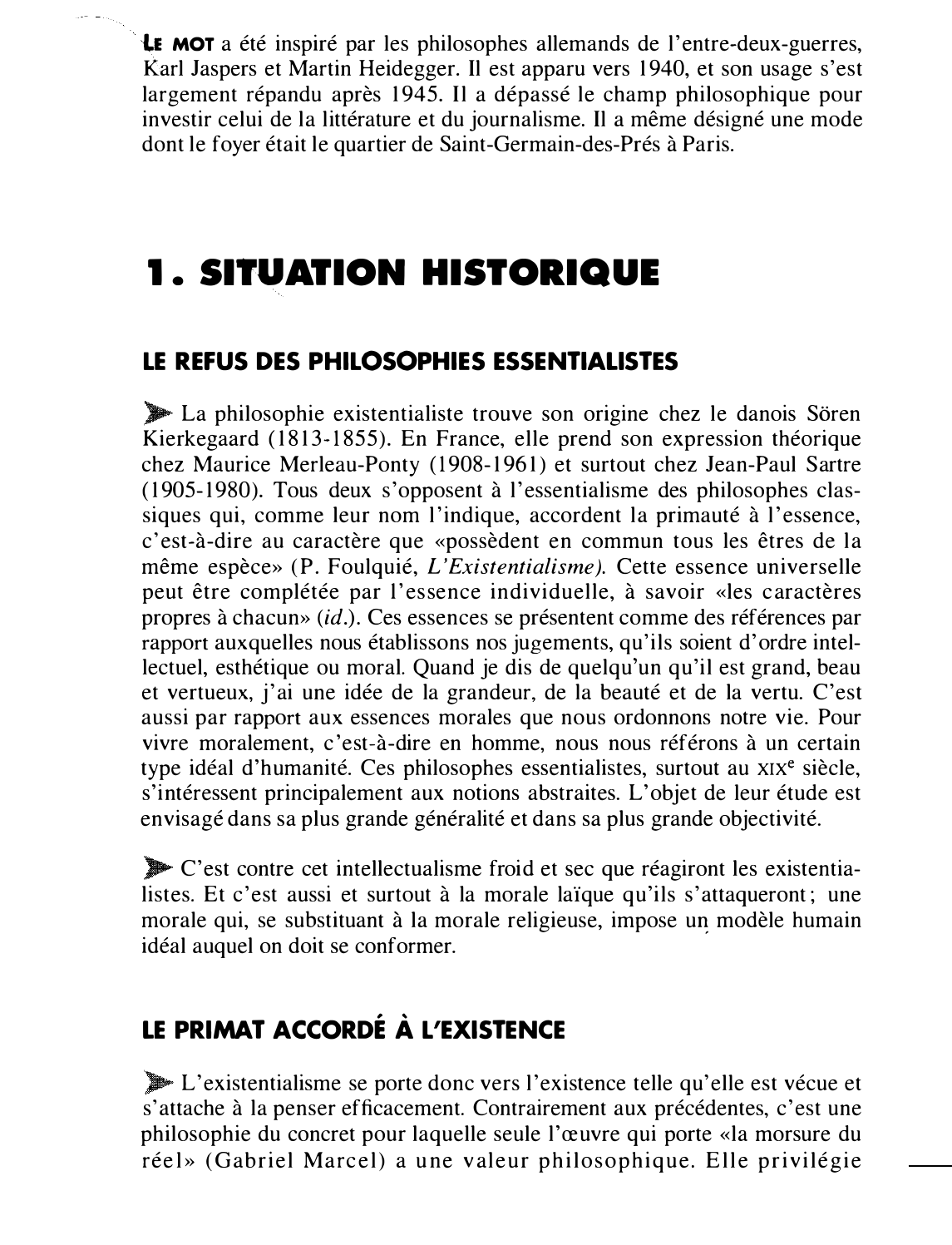 Prévisualisation du document EXISTENTIALISME - Histoire de la littérature
