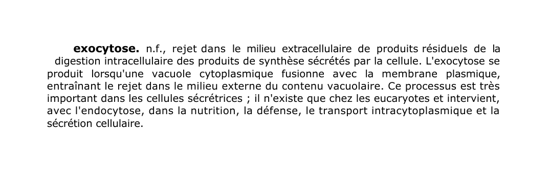 Prévisualisation du document exocytose.