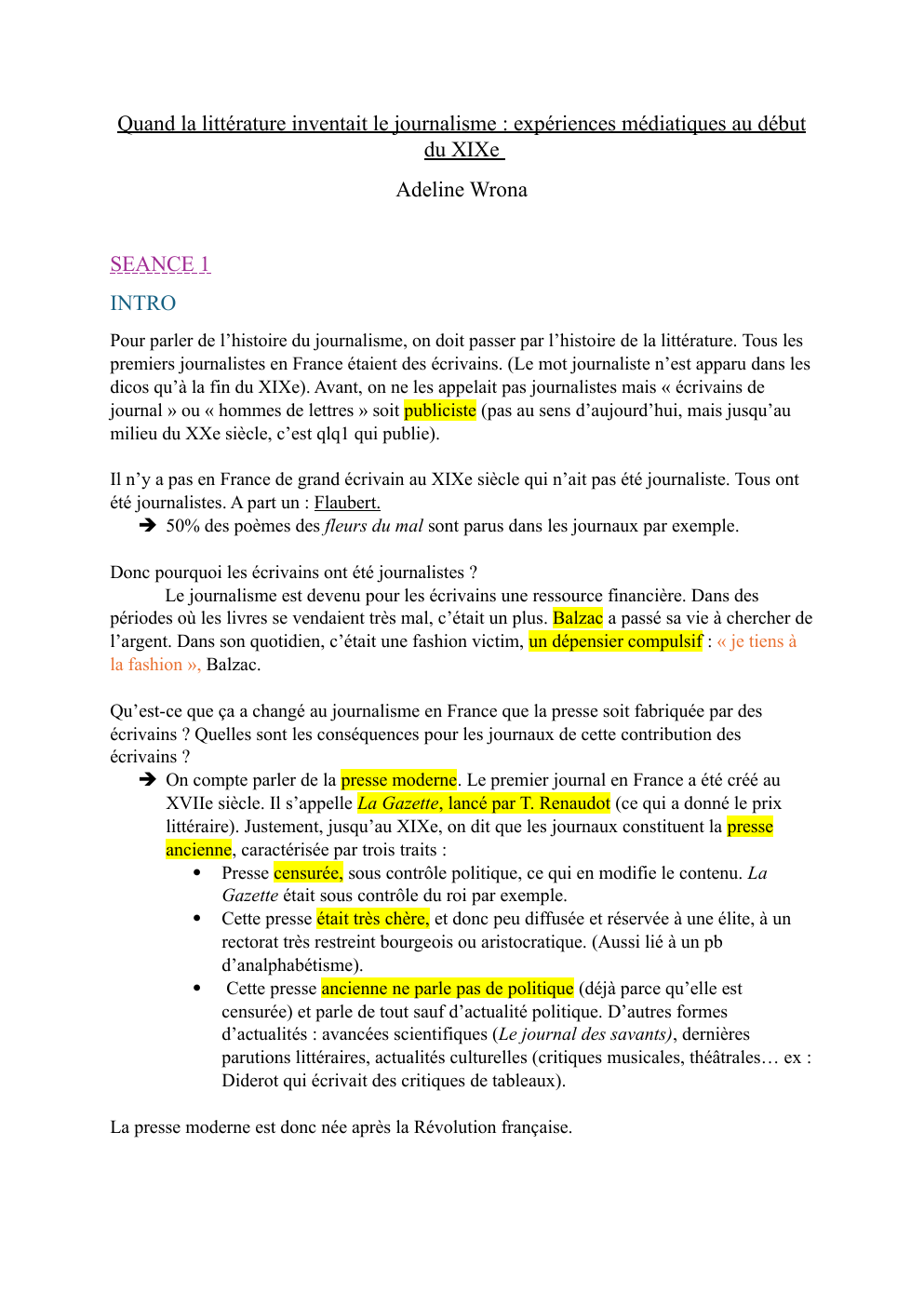 Prévisualisation du document Expériences médiatiques au XIXème siècle