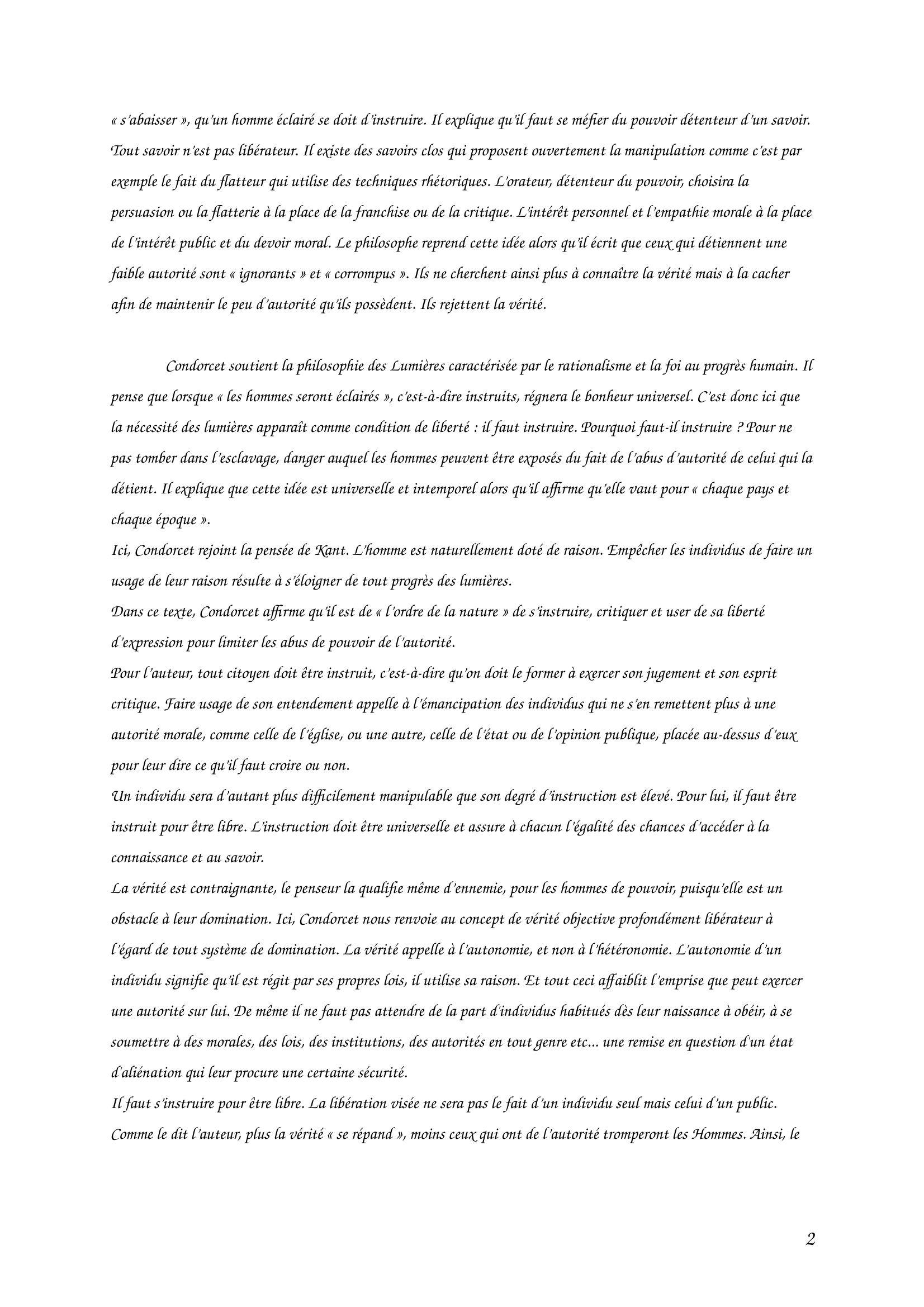 Prévisualisation du document Explication de texte Condorcet