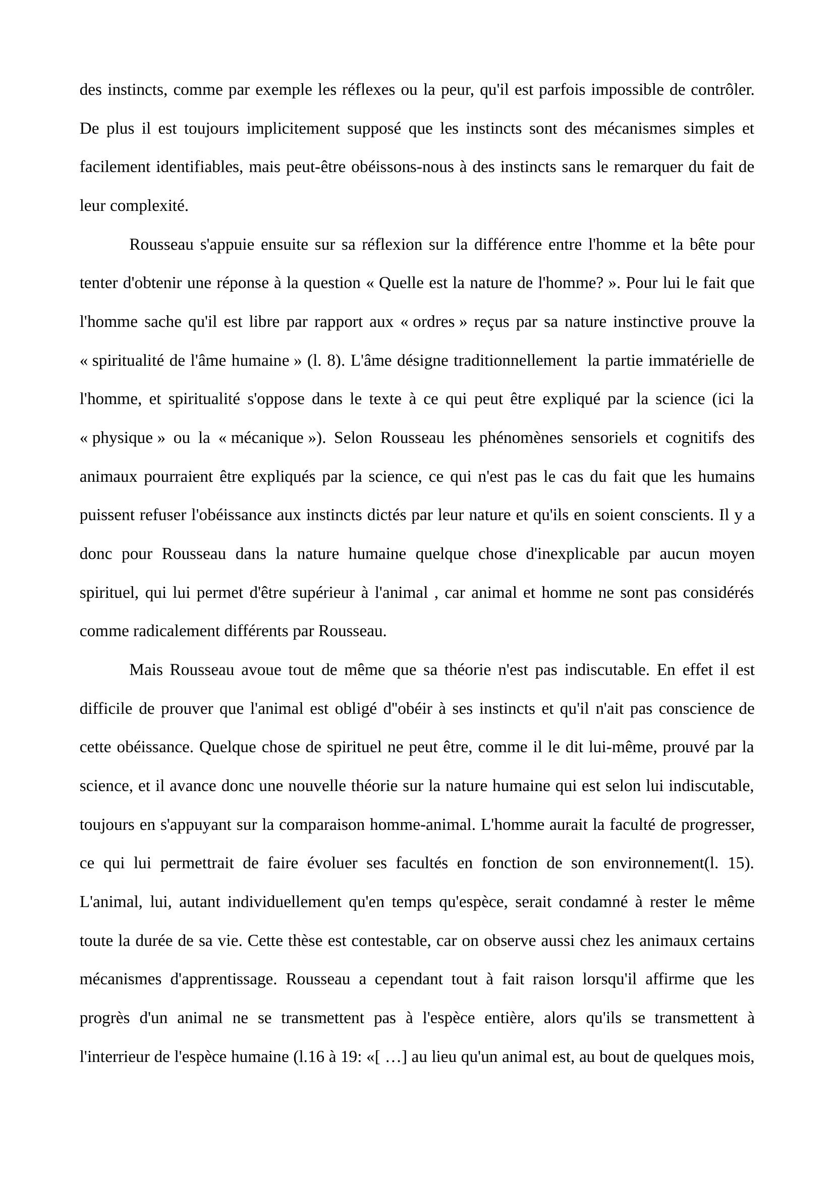 Prévisualisation du document Explication de texte de Rousseau
