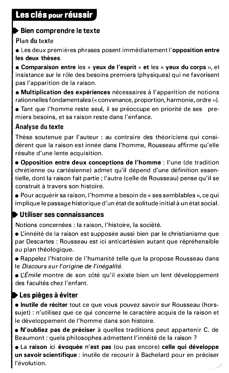 Prévisualisation du document Explication de texte: Rousseau, Lettre à C. de Beaumont