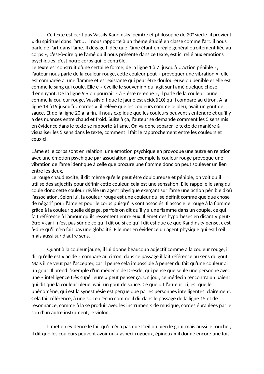 Prévisualisation du document explication de texte: Vassily Kandinsky in « du spirituel dans l’art ».