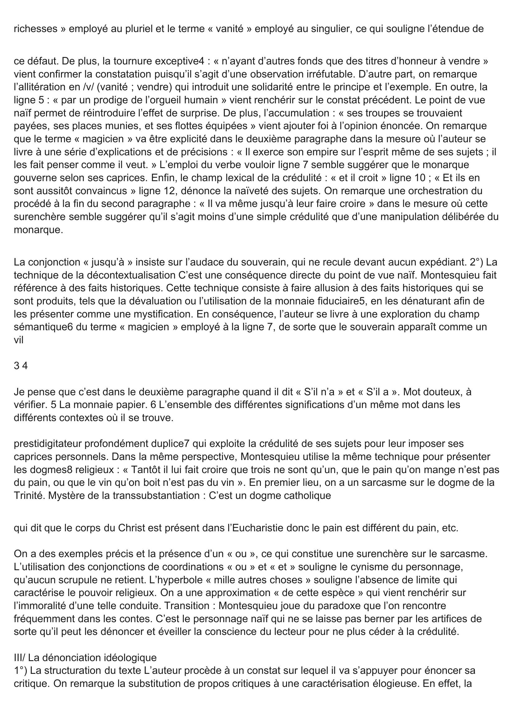 Prévisualisation du document Explication Lettres persanes, « lettre XXIV », Montesquieu