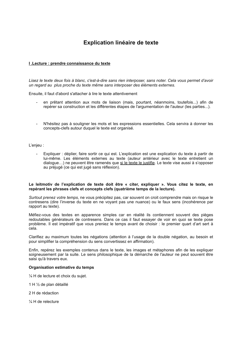 Prévisualisation du document Explication linéaire de texte