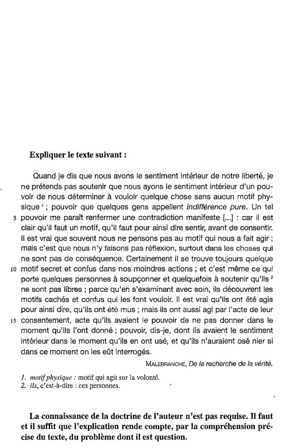 Prévisualisation du document Expliquer le texte suivant :
Quand je dis que nous avons le sentiment intérieur de notre liberté, je
ne prétends...