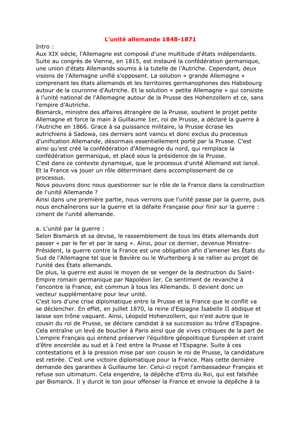 Prévisualisation du document expo unification allemande