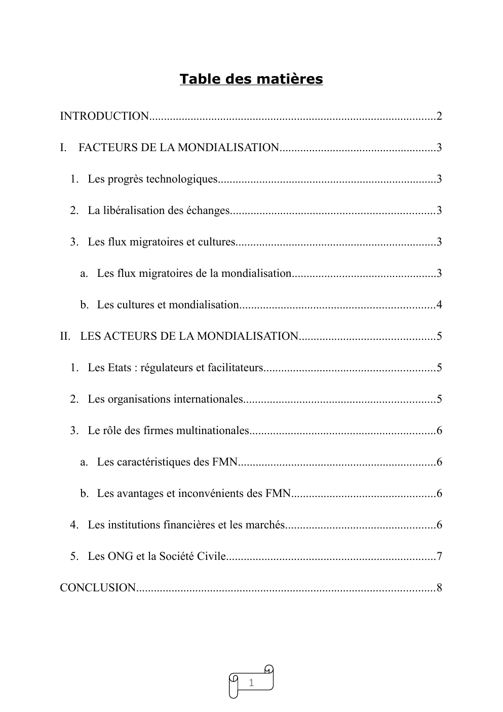Prévisualisation du document Exposé: FACTEURS DE LA MONDIALISATION