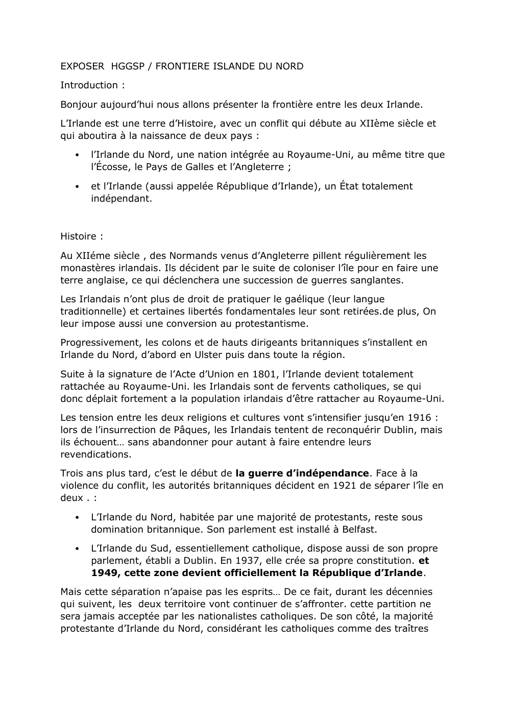 Prévisualisation du document EXPOSE HGGSP / FRONTIERE ISLANDE DU NORD