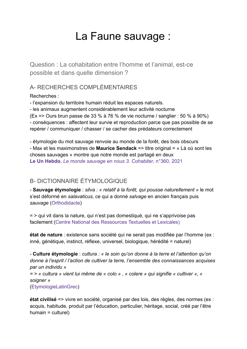 Prévisualisation du document exposé "La cohabitation entre l’homme et l’animal, est-ce possible et dans quelle dimension ?"