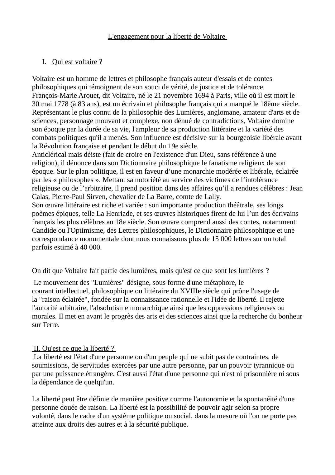 Prévisualisation du document exposé- l'engagement pour la liberté de Voltaire