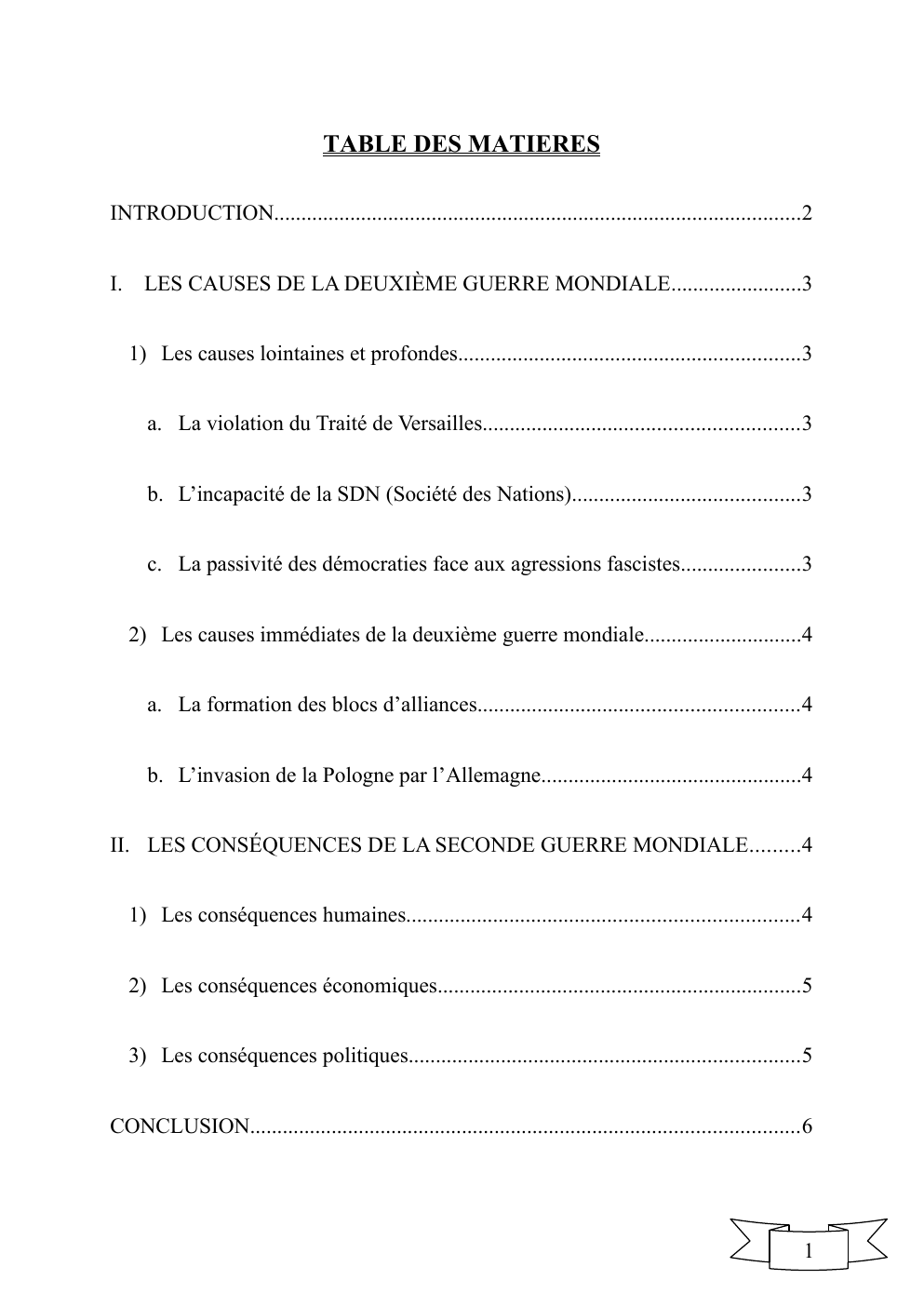 Prévisualisation du document Exposé: LES CAUSES DE LA DEUXIÈME GUERRE MONDIALE