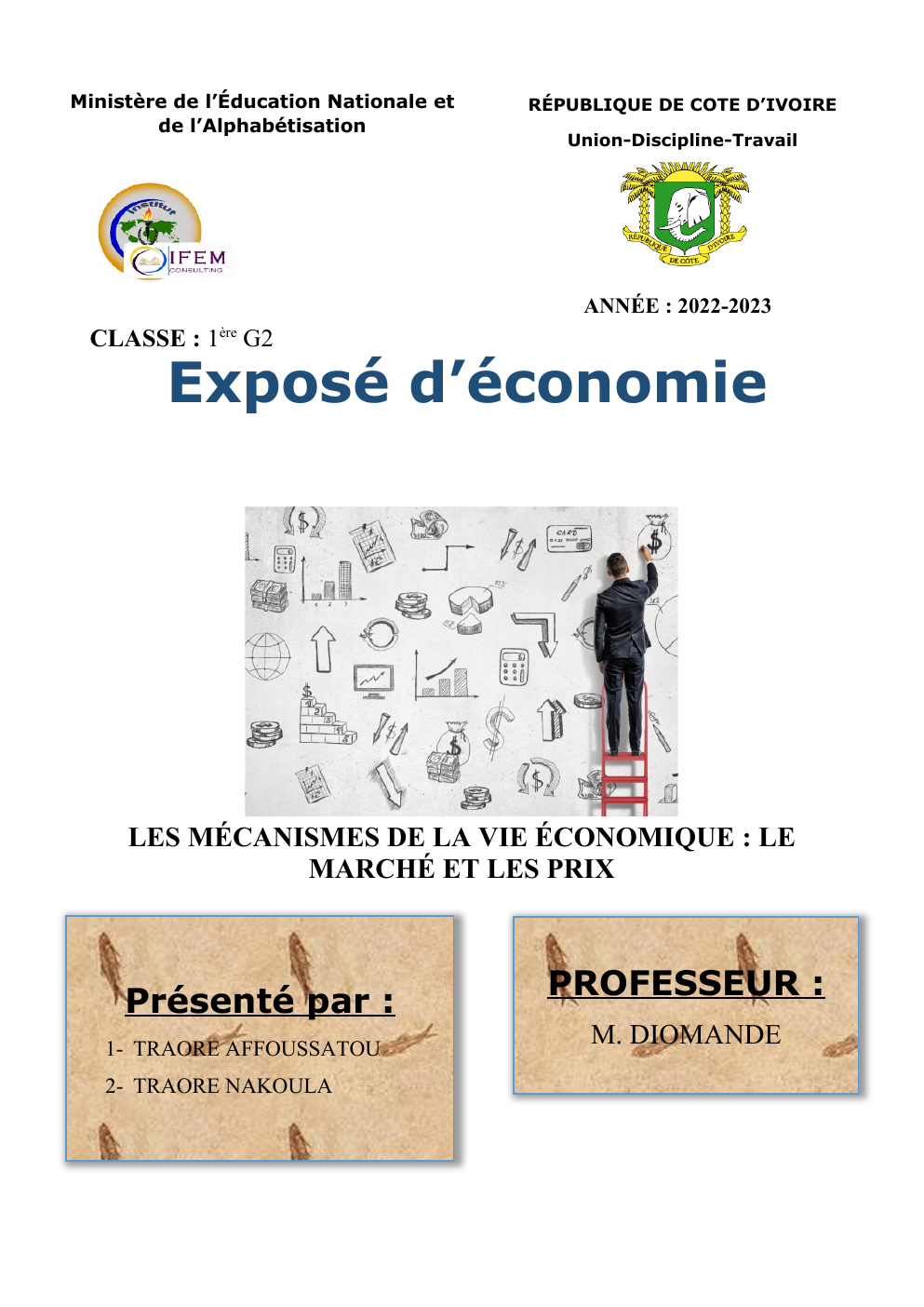 Prévisualisation du document EXPOSE: LES MÉCANISMES DE LA VIE ÉCONOMIQUE : LE MARCHÉ ET LES PRIX