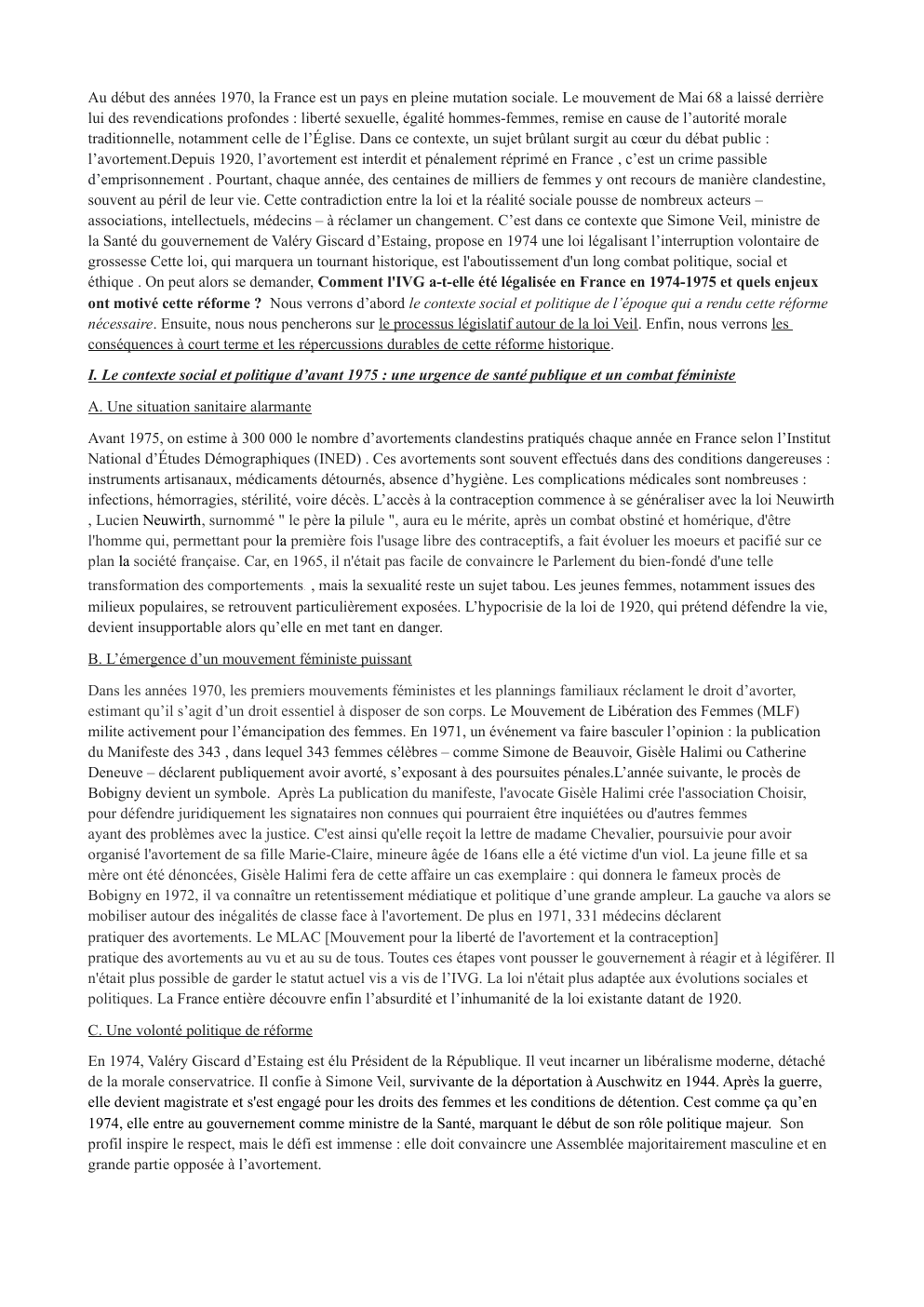 Prévisualisation du document exposé loi veil
