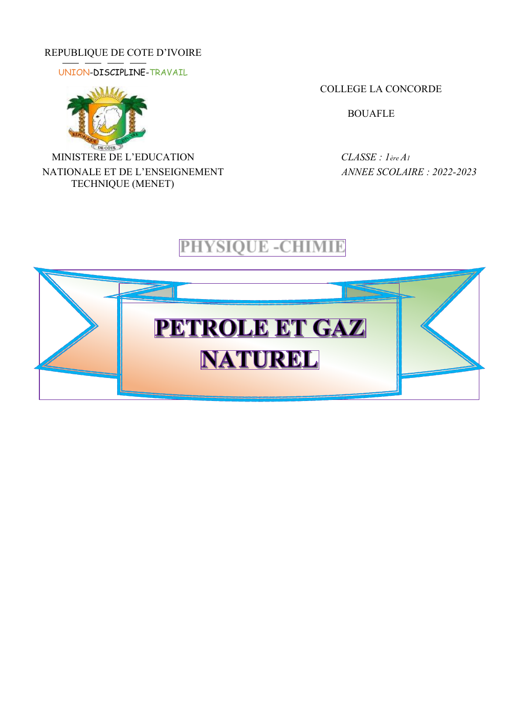 Prévisualisation du document EXPOSE: Pétrole et Gaz naturel Afrique