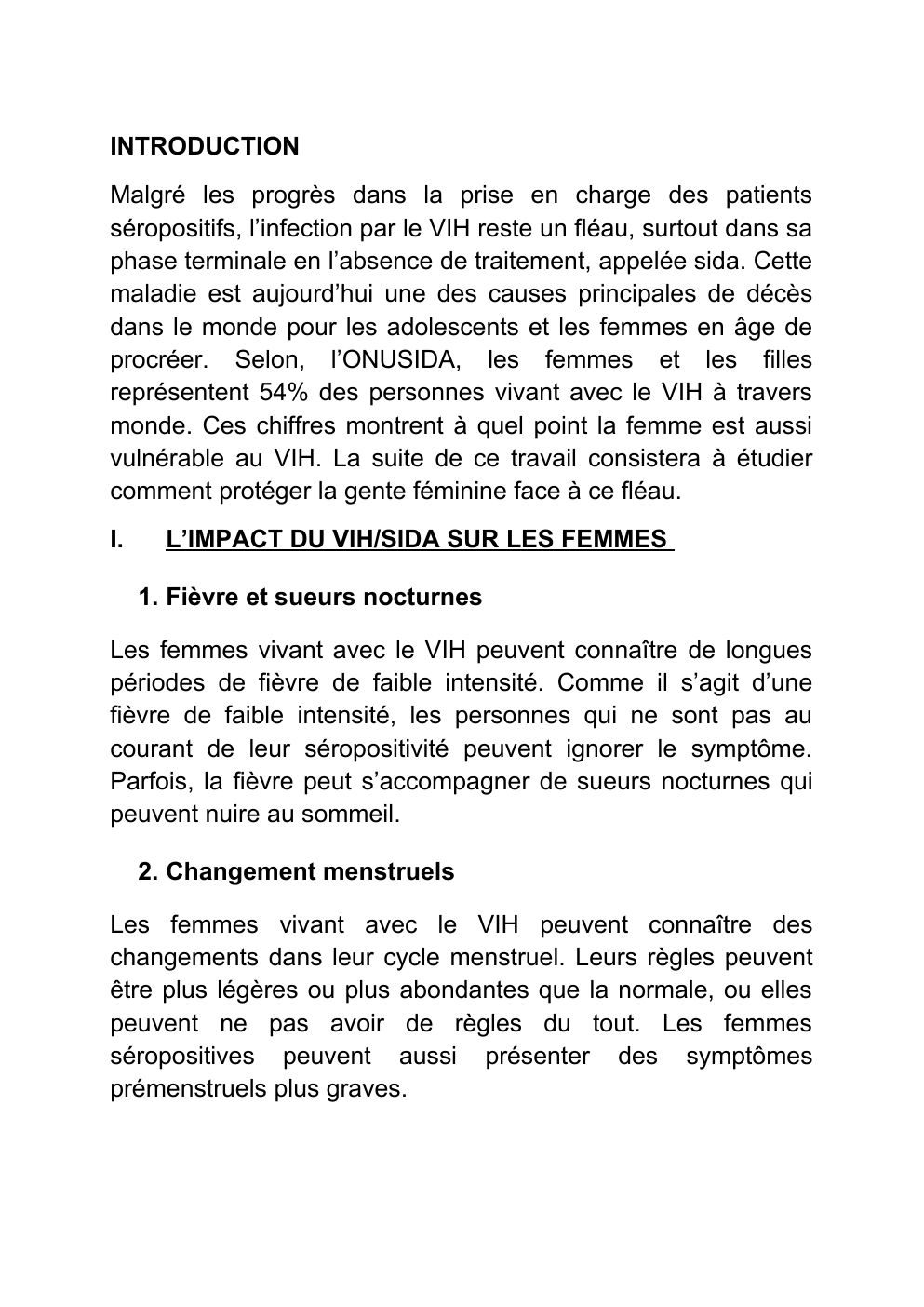 Prévisualisation du document EXPOSE SUR LA PROTECTION DE LA FEMME FACE AU VIH