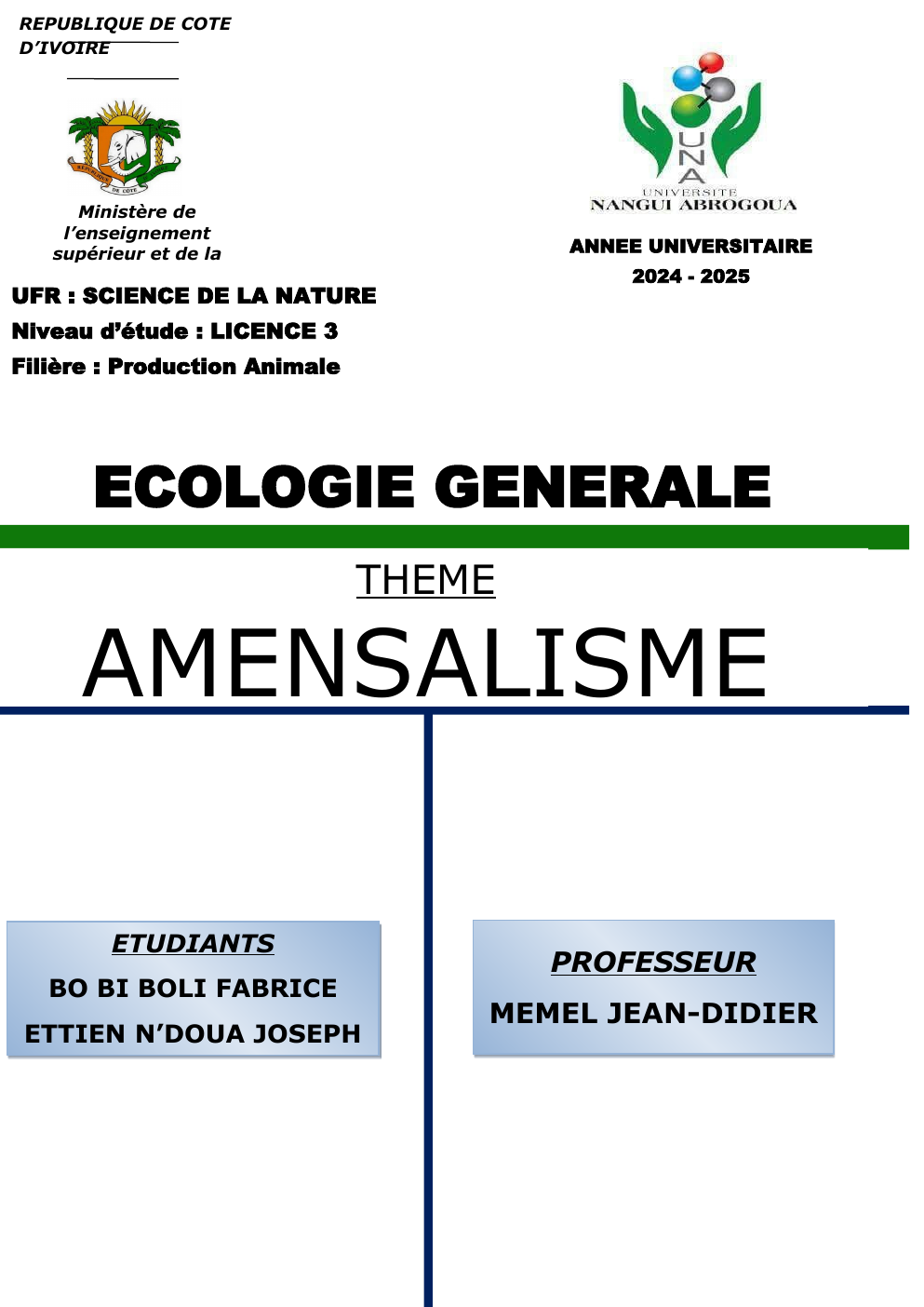 Prévisualisation du document Exposé sur l'amensalisme