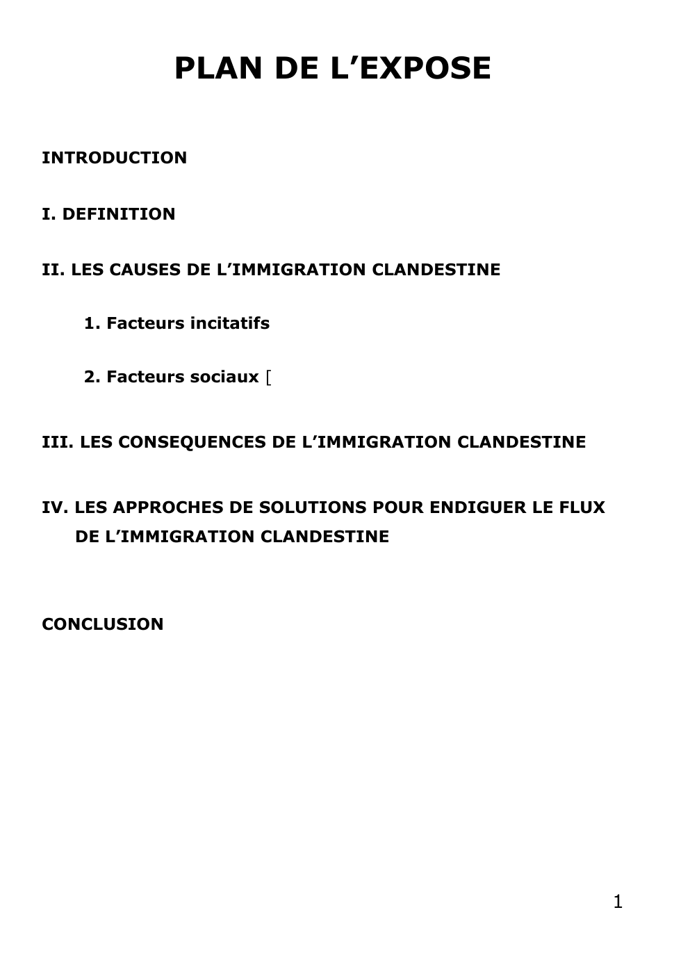 Prévisualisation du document EXPOSE SUR L'IMMIGRATION