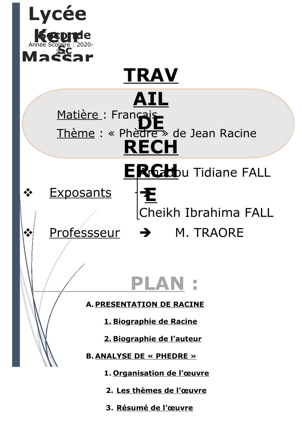 Prévisualisation du document Exposé sur Phèdre