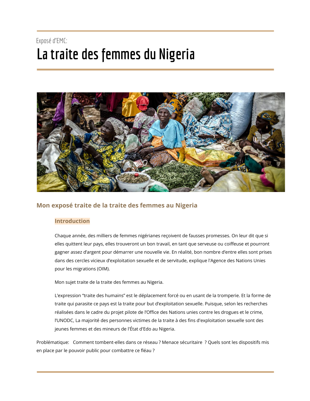 Prévisualisation du document exposé traite des femmes nigeria