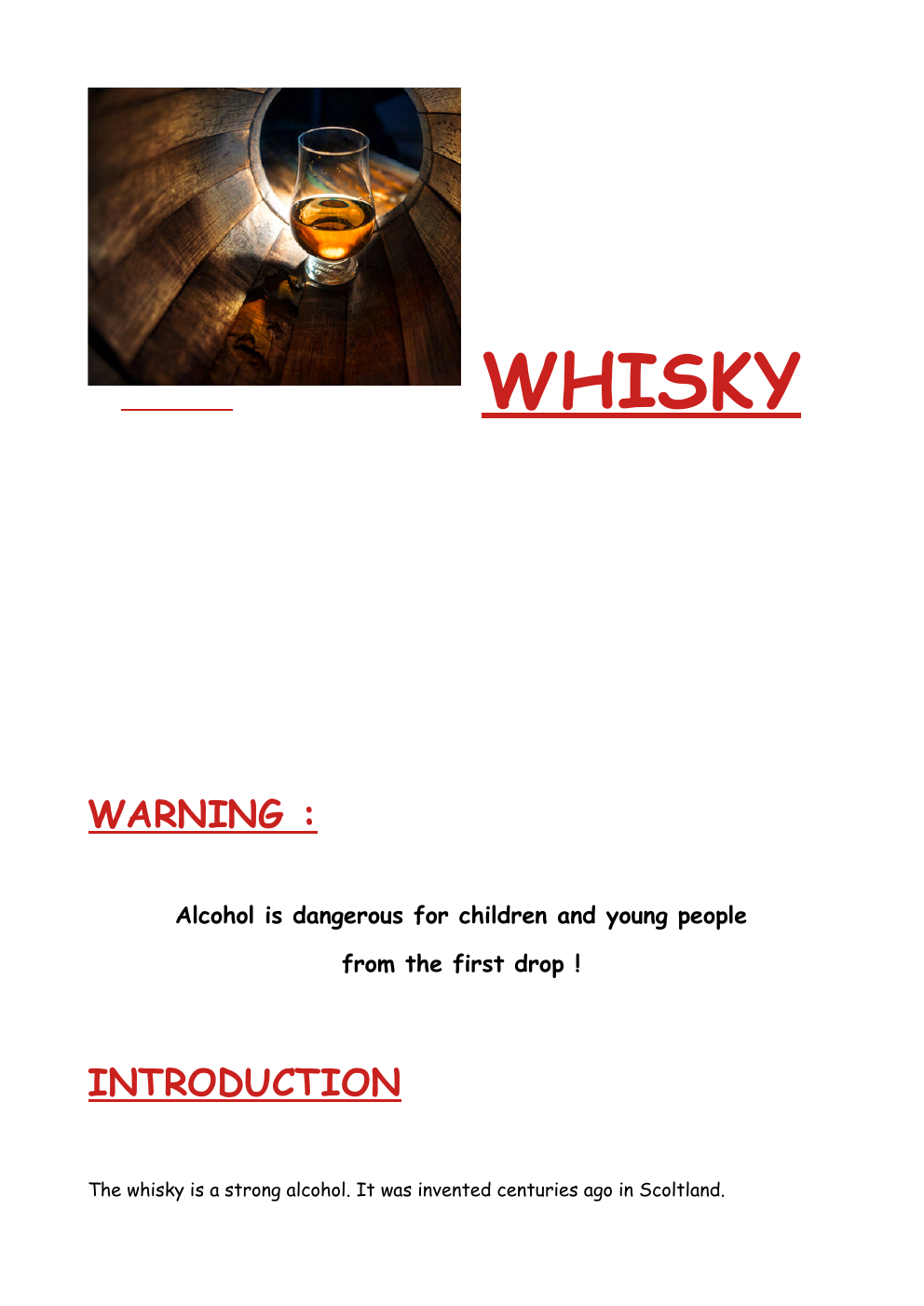 Prévisualisation du document Exposé Whisky
