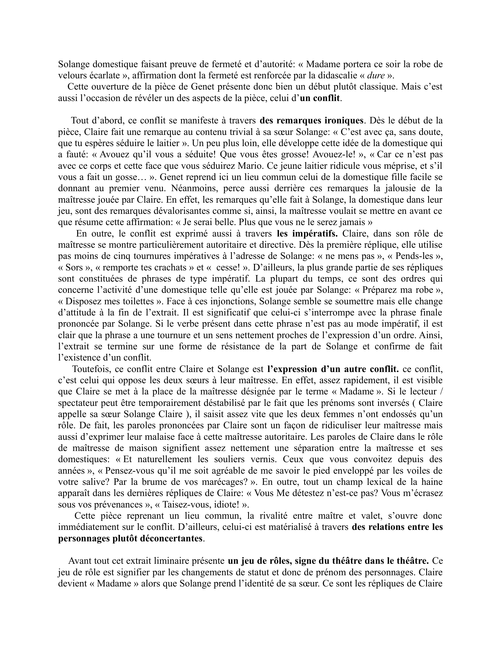 Prévisualisation du document Exposition de la pièce Les Bonnes de Jean Genet