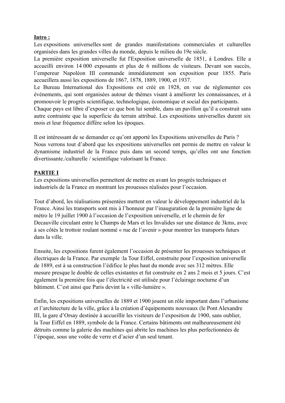 Prévisualisation du document Expositions universelles
