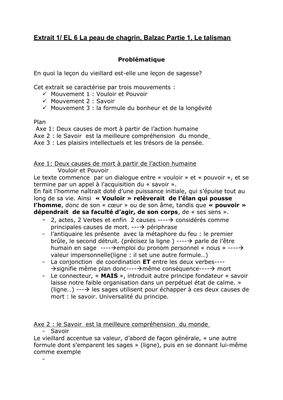 Prévisualisation du document Extrait 1/ EL 6 La peau de chagrin, Balzac Partie 1, Le talisman