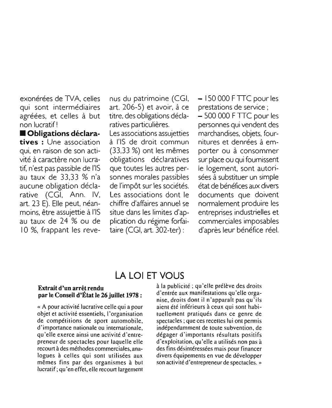 Prévisualisation du document Extrait d'un arrêt rendu par le Conseil d'État le 26 juillet 1978 : commentaire