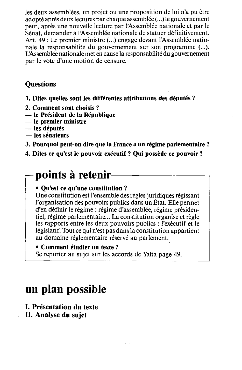 Prévisualisation du document EXTRAITS DE LA CONSTITUTION FRANÇAISE DE 1958 - HISTOIRE