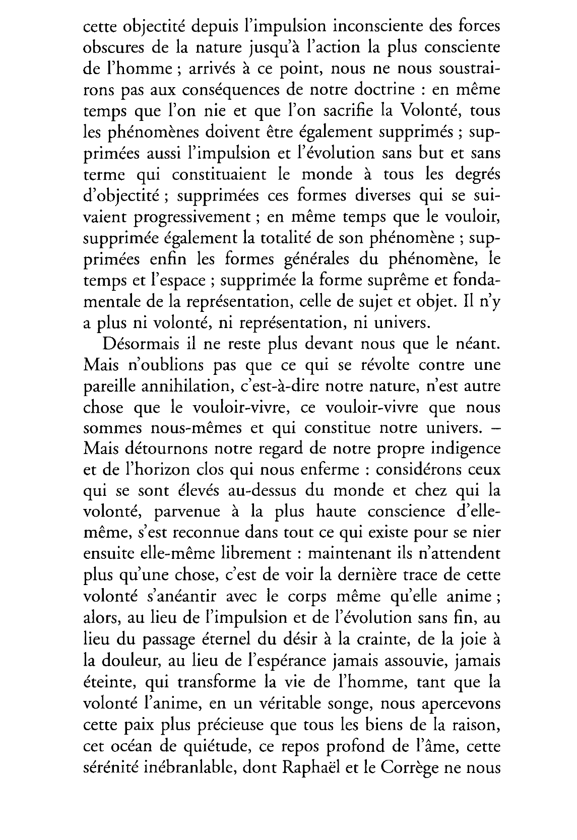 Prévisualisation du document EXTRAITS DE LA PHILOSOPHIE DE Schopenhauer, Le Monde comme volonté et comme  représentation