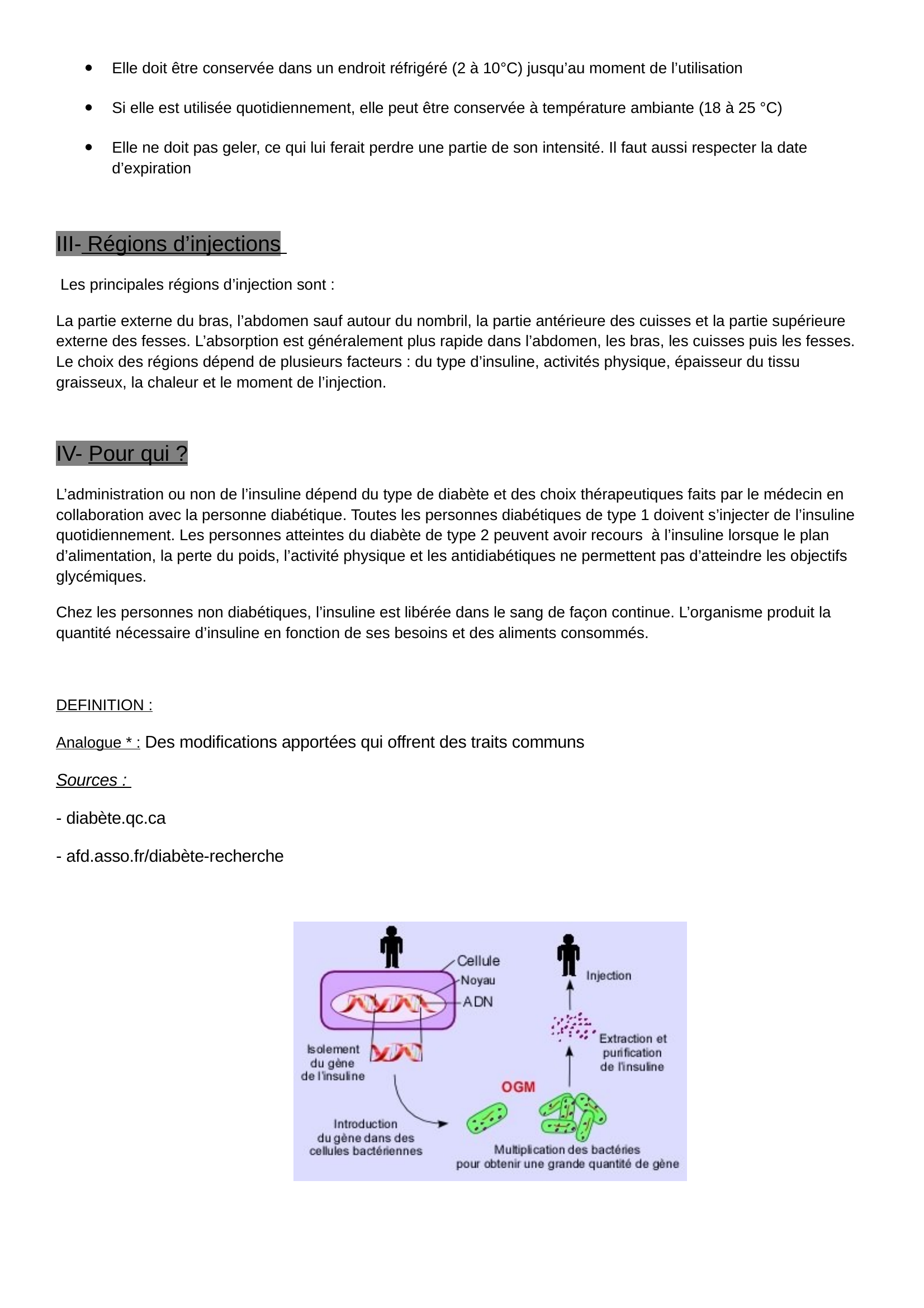 Prévisualisation du document fabrication de l'insuline