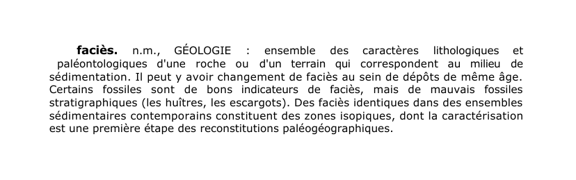 Prévisualisation du document faciès.