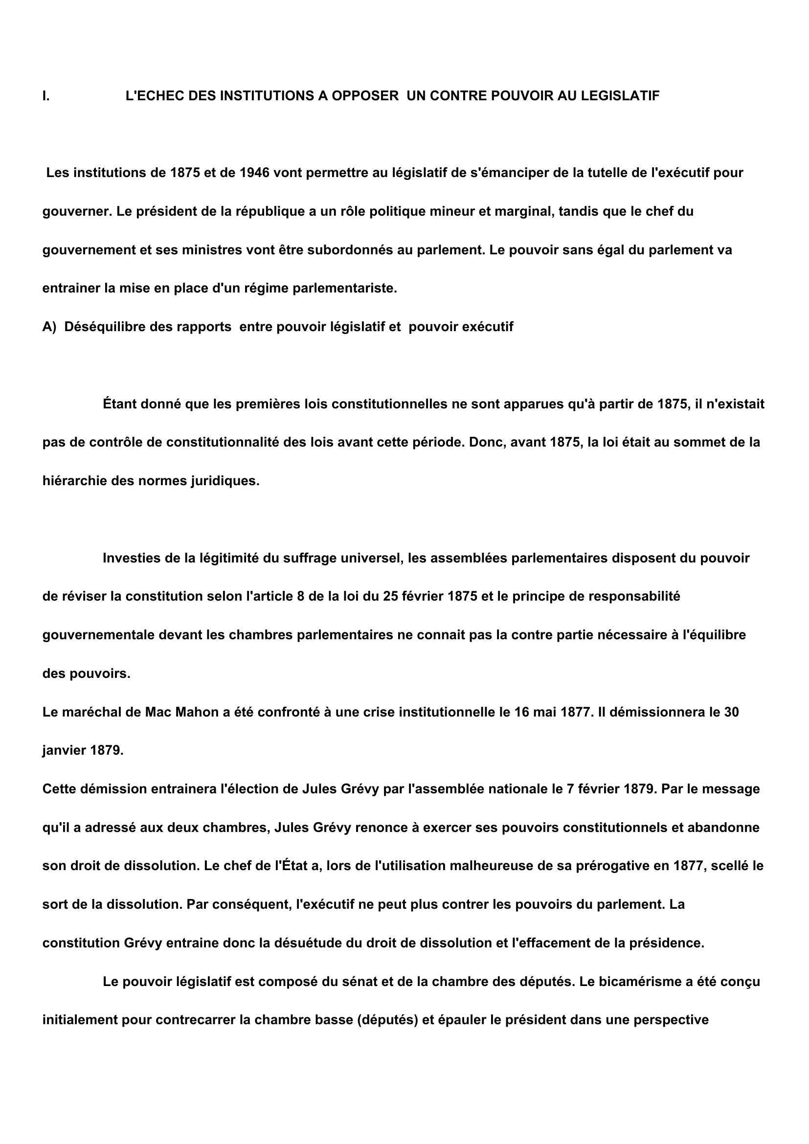 Prévisualisation du document Faillite 3 et 4ème République