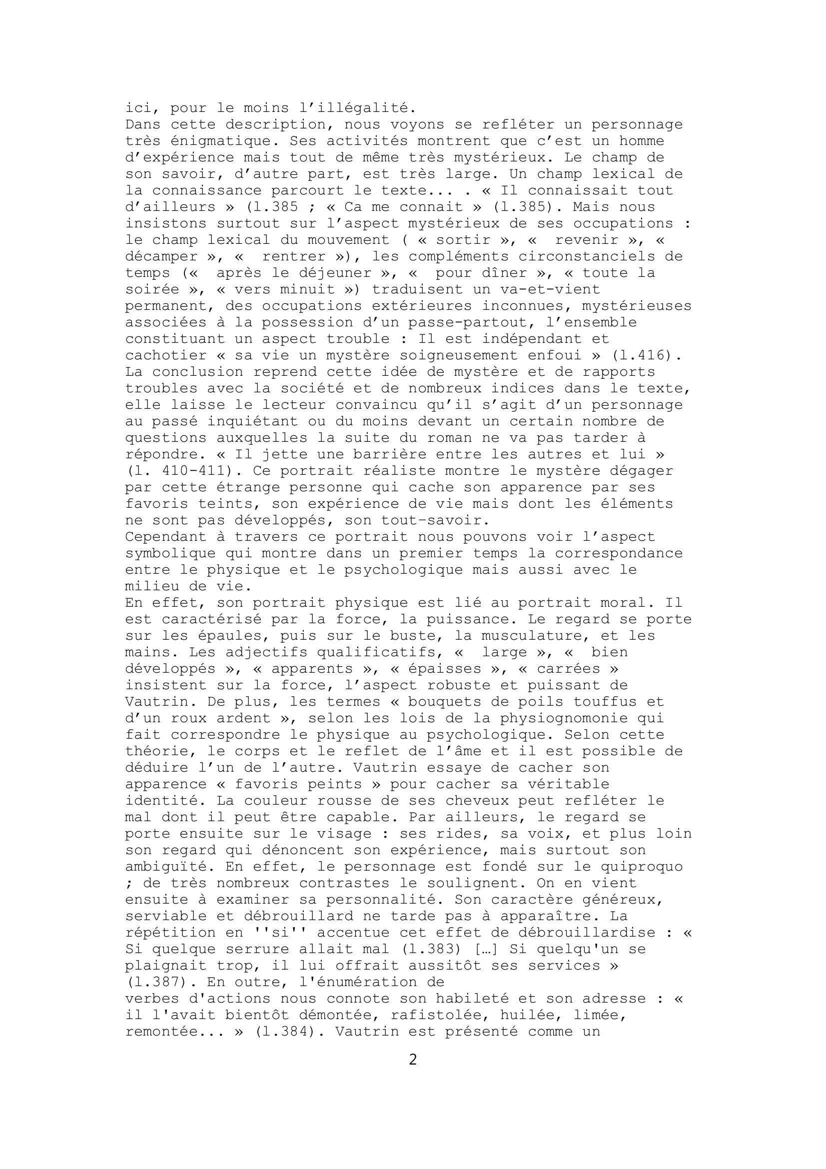 Prévisualisation du document Faire l'introduction, le premier axe et la conclusion du commentaire composé sur le portrait de Vautrin, dans Le Père Goriot de Balzac. Bibliolycée p. 33-34	(l.375-  416)