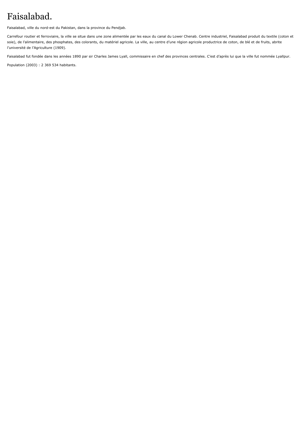 Prévisualisation du document Faisalabad.