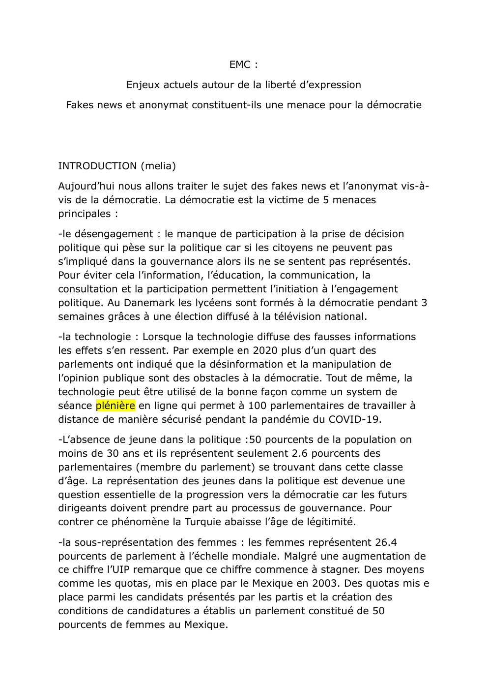 Prévisualisation du document Fakes news et anonymat constituent-ils une menace pour la démocratie