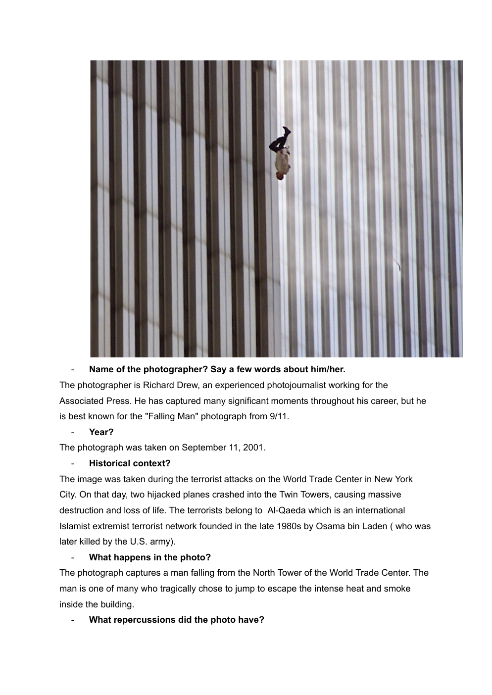Prévisualisation du document Falling Man