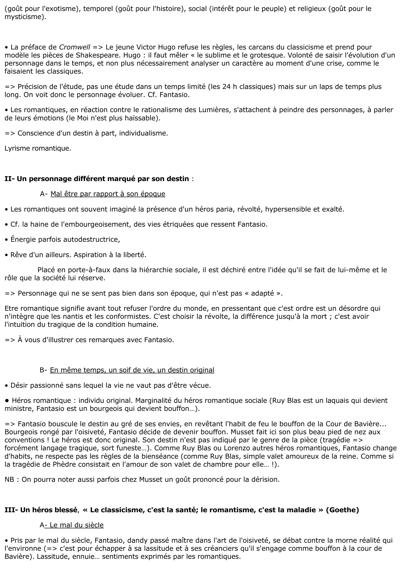Prévisualisation du document Fantasio de Musset (fiche de lecture)