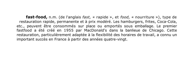 Prévisualisation du document fast-food, n.
