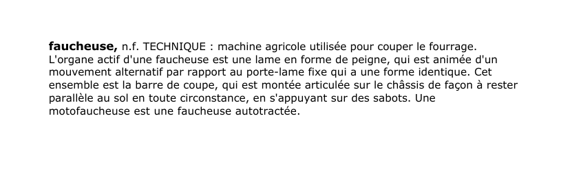 Prévisualisation du document faucheuse, n.