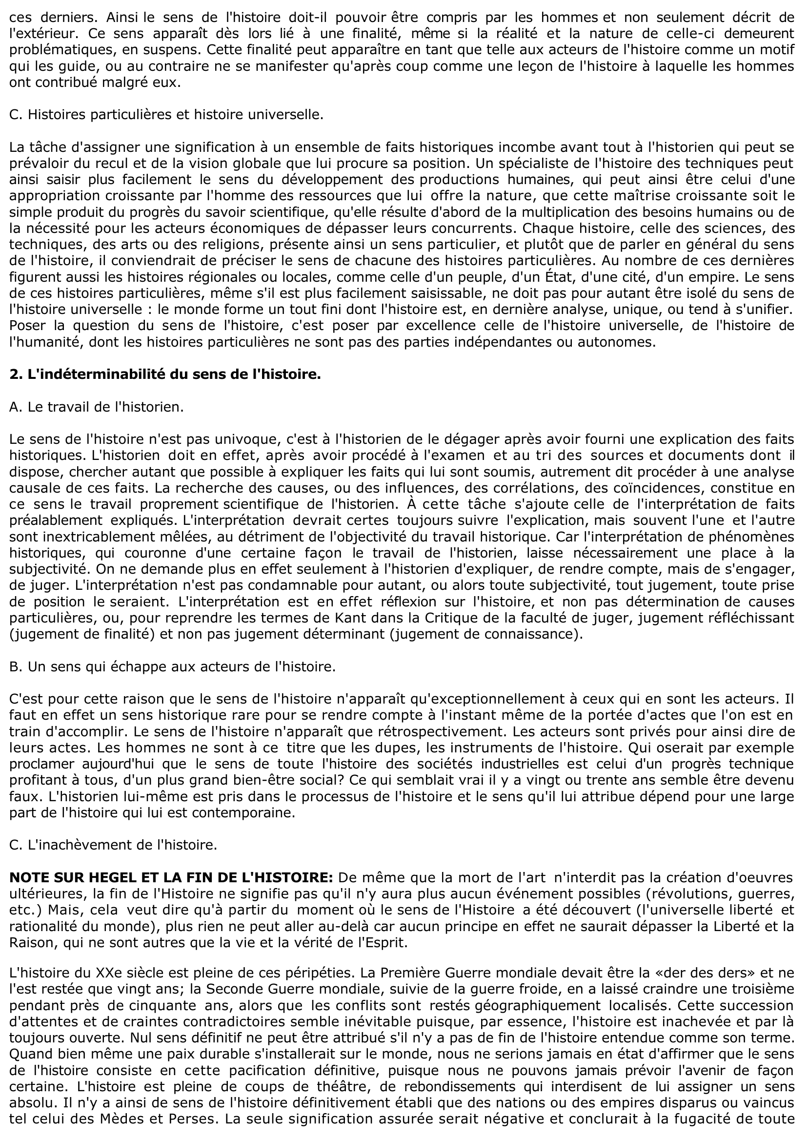 Prévisualisation du document Faut-il croire que l'histoire a un sens ?