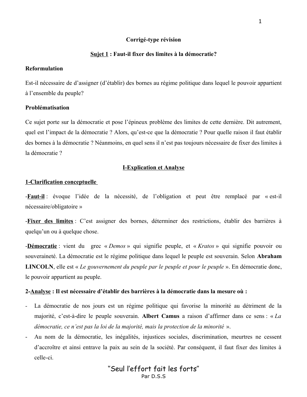 Prévisualisation du document Faut-il fixer des limites à la démocratie?