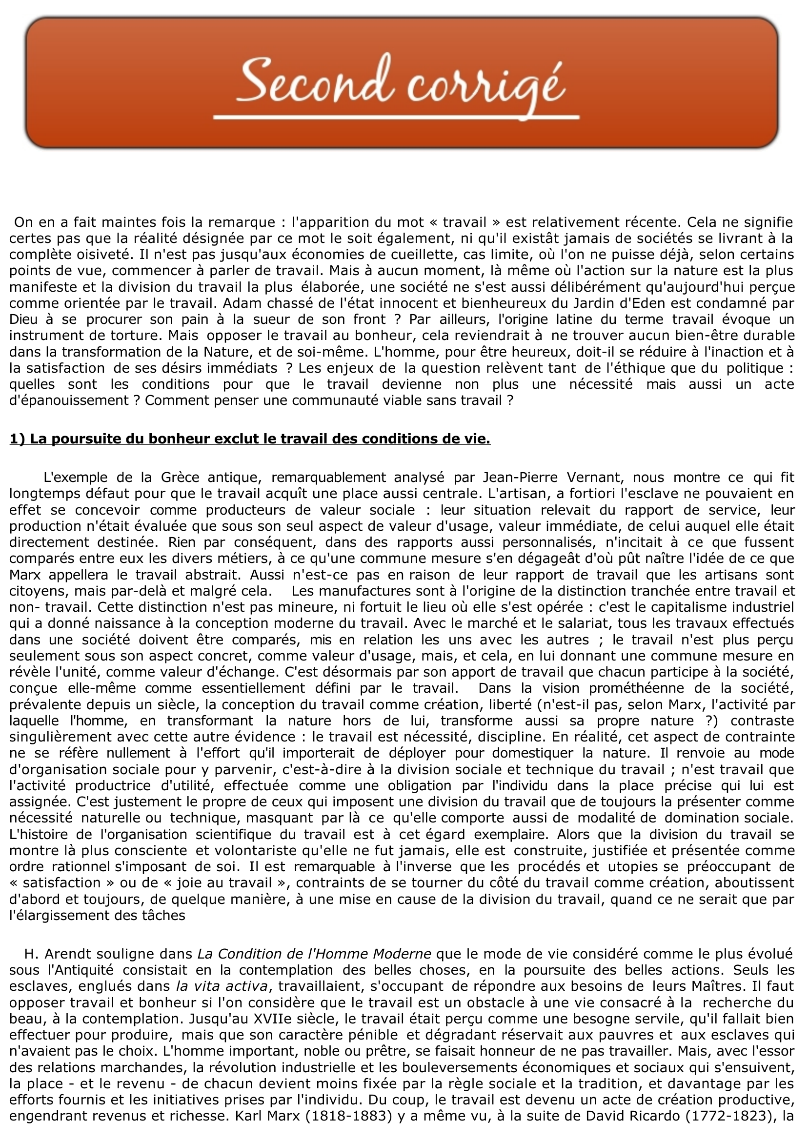 Prévisualisation du document Faut-il opposer le travail et le bonheur ?