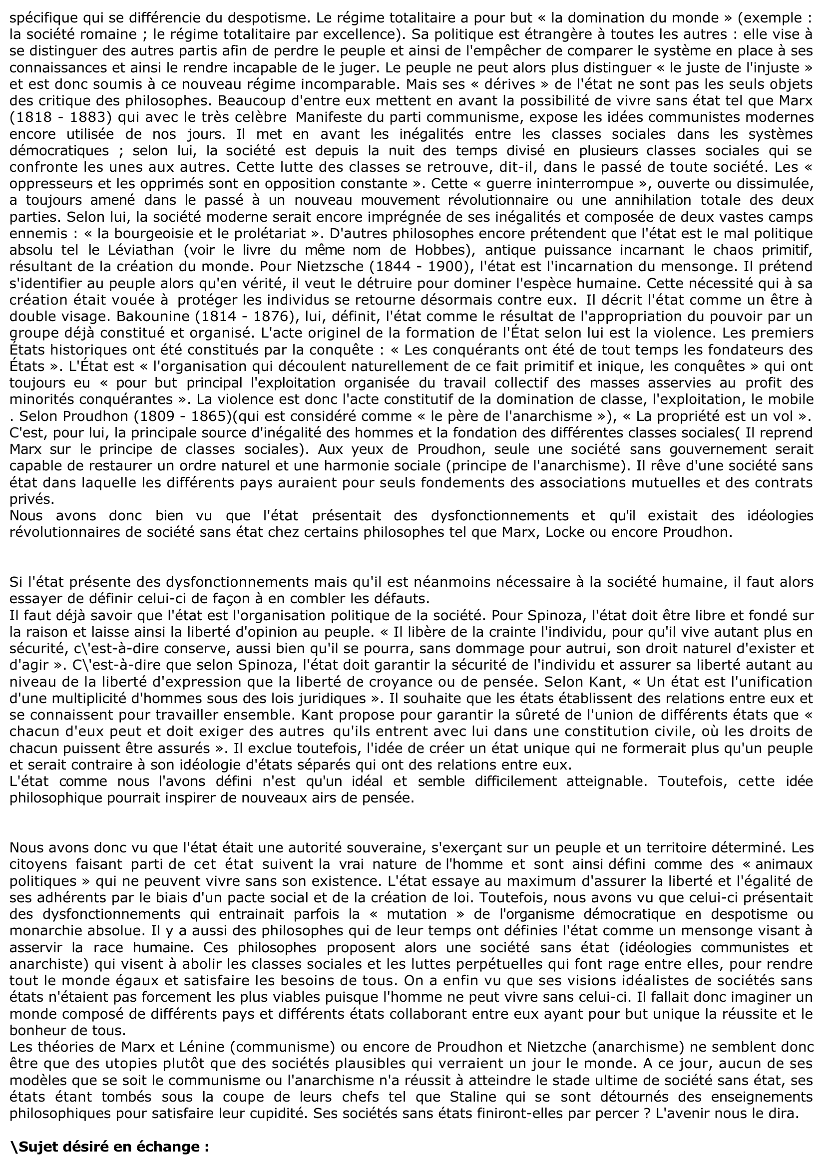 Prévisualisation du document Faut-il préférer l'Etat ou son absence ?