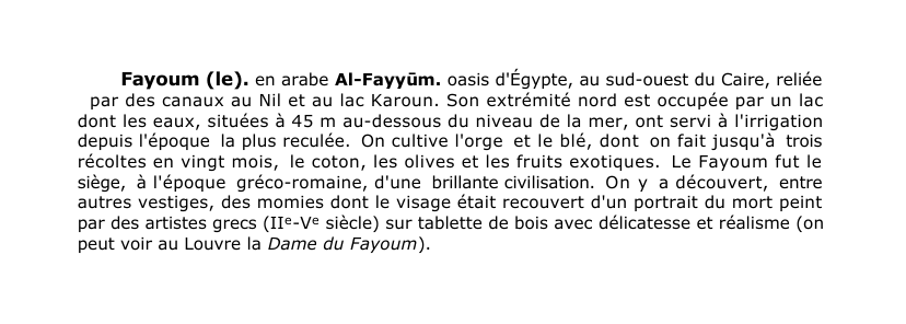 Prévisualisation du document Fayoum (le).